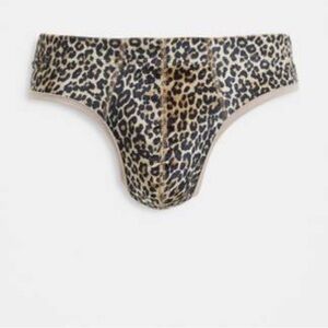 Leopard Print Men’s Thong in Velour